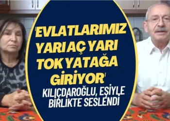 Kılıçdaroğlu, bu kez eşiyle birlikte seslendi: Evlatlarımızın bir kısmı yarı aç yarı tok yatağa giriyor