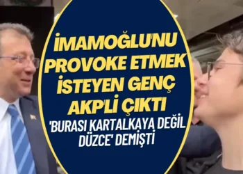 ‘Yanlış geldiniz burası Kartalkaya değil Düzce’ demişti: İmamoğlu’nu provoke etmek isteyen kişi AKP gençlik kolları üyesi çıktı.