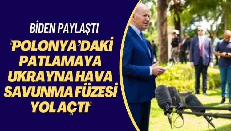 Biden: Polonya’daki patlamaya Ukrayna hava savunma füzesi yol açtı