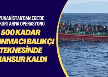 Yunanistan’dan Ege’de kurtarma operasyonu: 500 kadar sığınmacı balıkçı teknesinde mahsur kaldı