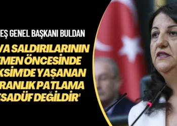 HDP Eş Genel Başkanı Buldan: Hava saldırılarının hemen öncesinde Taksim’de yaşanan karanlık patlama tesadüf değildir