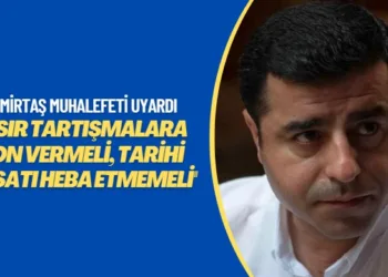 Demirtaş muhalefeti uyardı: Artık kısır tartışmalara son vermeli, tarihi fırsatı heba etmemeli