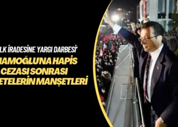 ‘Halk iradesine yargı darbesi’ İmamoğlu’na hapis cezası sonrası gazetelerin manşetleri