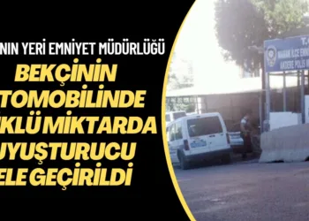 Bekçinin otomobilinde yüklü miktarda uyuşturucu ele geçirildi; zulanın yeri Emniyet Müdürlüğü!