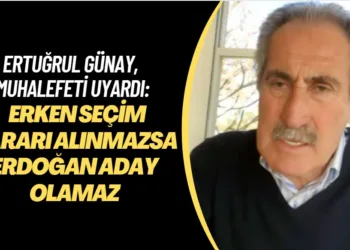 Ertuğrul Günay, muhalefeti uyardı: Erken seçim kararı alınmazsa Erdoğan aday olamaz
