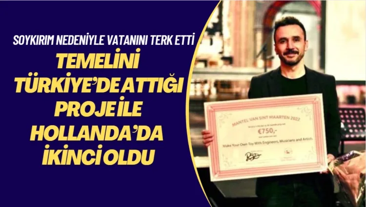 Temelini Türkiye’de attığı proje ile Hollanda’da ikinci oldu