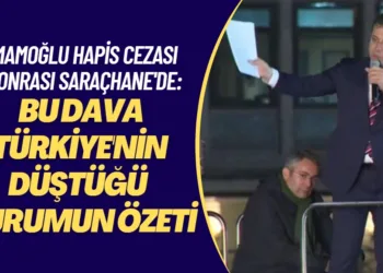 İmamoğlu hapis cezası sonrası Saraçhane’de: Bu dava Türkiye’nin düştüğü durumun özeti