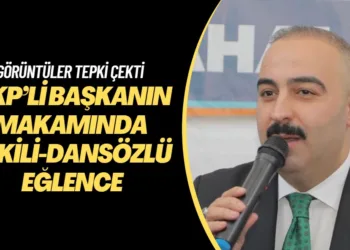 AKP’li başkanın makamında içkili-dansözlü eğlence
