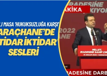 Altılı Masa ‘hukuksuzluğa karşı’ Saraçhane’de; iktidar iktidar sesleri
