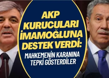 AKP kurucuları İmamoğlu’na destek verdi: Mahkemenin karanına tepki gösterdiler