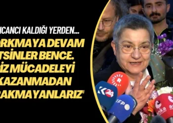 Fincancı kaldığı yerden… Korkmaya devam etsinler bence. Biz mücadeleyi kazanmadan bırakmayanlarız