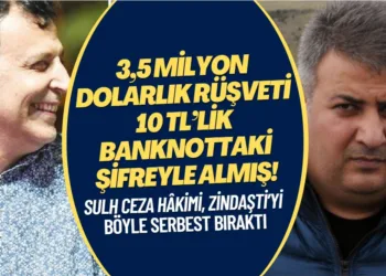 Sulh ceza hâkimi, uyuşturucu baronu Zindaşti’den 3,5 milyon dolarlık rüşveti 10 TL’lik banknottaki şifreyle almış!