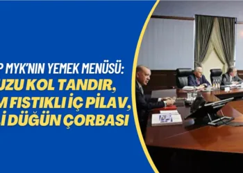 AKP MYK’nın yemek menüsü: Kuzu kol tandır, çam fıstıklı iç pilav, etli düğün çorbası