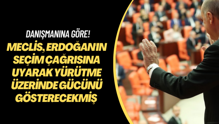 Danışmanına göre! Meclis, Erdoğan’ın seçim çağrısına uyarak yürütme üzerinde gücünü gösterecekmiş