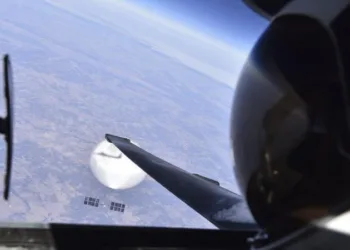 ABD, düşürülen Çin balonunun havadaki fotoğrafını yayımladı