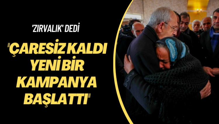 ‘Zırvalık’ dedi: ‘Asrın Felaketi’ kampanyasını başlatmış; çünkü çaresiz
