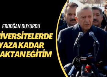 Erdoğan duyurdu: Üniversitelerde yaza kadar uzaktan eğitim