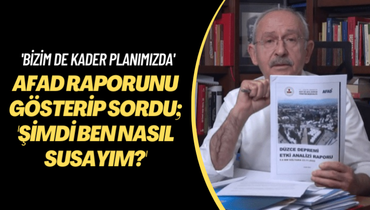 ‘Bizim de kader planımızda…’ AFAD raporunu gösterip sordu; ‘Şimdi ben nasıl susayım?’