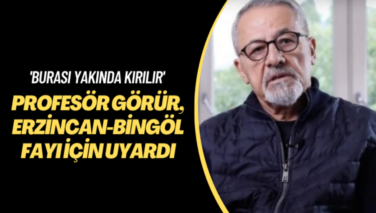 ‘Burası yakında kırılır’ Profesör Görür, Erzincan-Bingöl fayı için uyardı