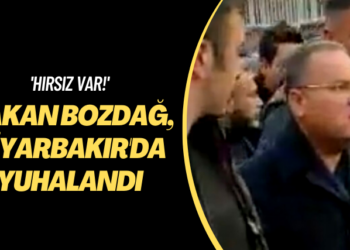 ‘Hırsız var!’ Bakan Bozdağ, depremden etkilenen Diyarbakır’da yuhalandı