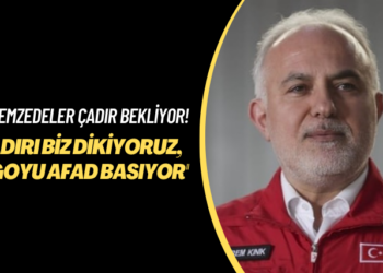 Depremzedeler çadır bekliyor! Çadırı biz dikiyoruz, logoyu AFAD basıyor
