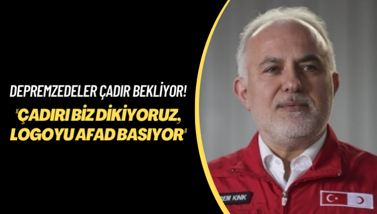 Depremzedeler çadır bekliyor! Çadırı biz dikiyoruz, logoyu AFAD basıyor