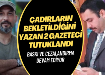 Depremzedeler için gönderilen çadırların bekletildiğini yazan 2 gazeteci tutuklandı