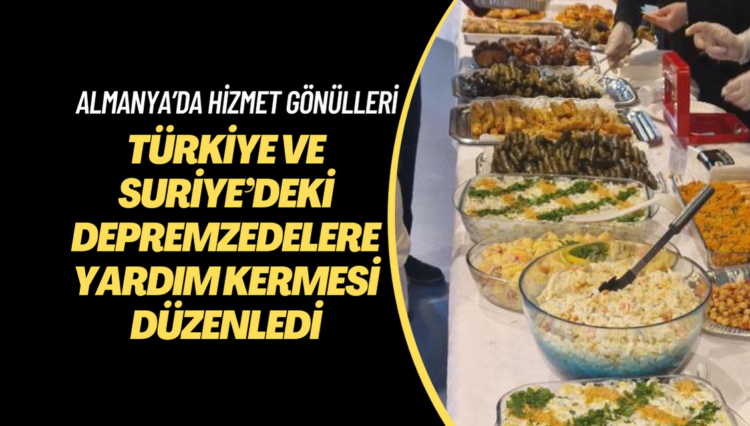 Türkiye ve Suriye’deki depremzedelere yardım kermesi