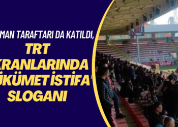 TRT ekranlarında hükümet istifa sloganı: Batman taraftarı da tribün protestolarına katıldı