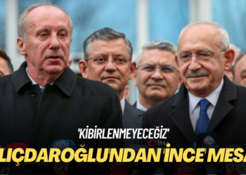 ‘Kibirlenmeyeceğiz’ Kılıçdaroğlu’ndan ‘İnce’ mesaj
