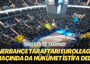Fenerbahçe taraftarı aynen devam! Euroleague maçında da ‘Hükümet istifa’ sloganı
