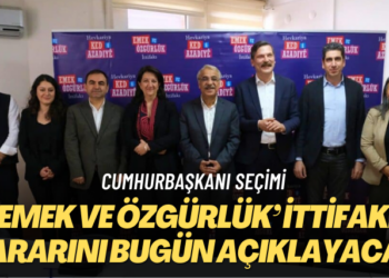 Cumhurbaşkanı seçimi: ‘Emek ve özgürlük’ ittifakı kararını bugün açıklayacak