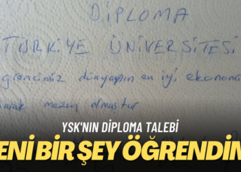 YSK’nın diploma talebi: Yeni bir şey öğrendim!