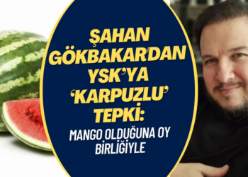 Şahan Gökbakar YSK’ya ‘karpuzlu’ tepki: ‘Mango olduğuna oy birliğiyle karar verdik’
