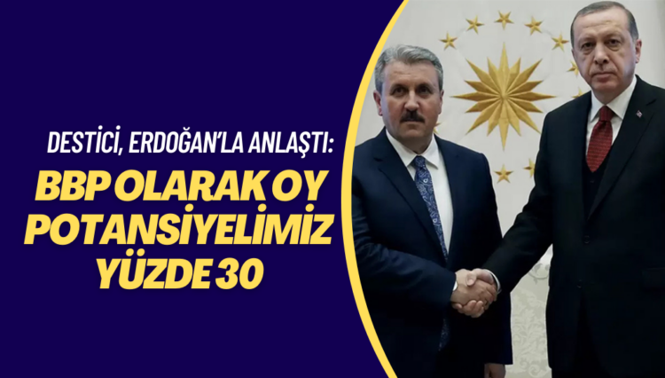 Mustafa Destici, Erdoğan’la anlaştı: BBP olarak oy potansiyelimiz yüzde 30