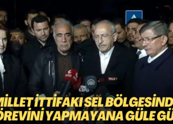 Millet İttifakı sel bölgesinde: ‘Kim görevini yapmıyorsa ona güle güle’