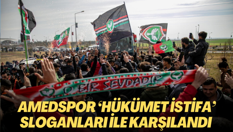 Irkçı saldırıya maruz kalan Amedspor ‘Hükümet istifa’ sloganları ile karşılandı