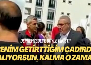 Depremzedeye böyle çıkıştı: Benim getirttiğim çadırda kalıyorsun, kalma o zaman