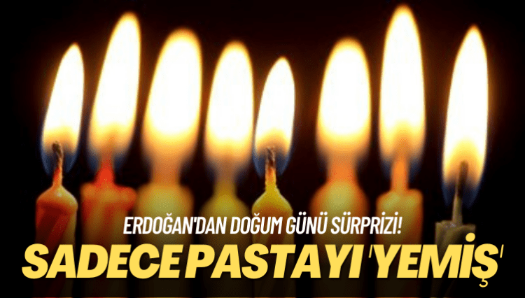 Sadece pastayı ‘yemiş’ Erdoğan’dan Mümtaz’er Türköne’nin oğluna doğum günü sürprizi!