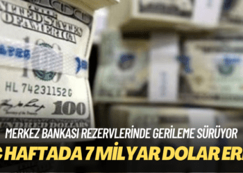 Gerileme sürüyor: Merkez Bankası rezervleri üç haftada 7 milyar dolar eridi