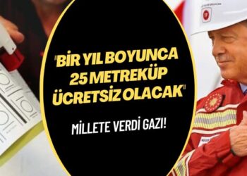 Millete verdi gazı! Bir yıl boyunca 25 metreküp ücretsiz olacak