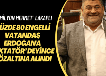 Yüzde 80 engelli vatandaş Erdoğan’a ‘diktatör’ deyince gözaltına alındı