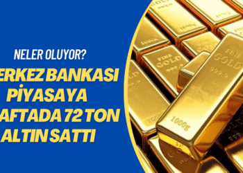 Merkez Bankası piyasaya 7 haftada 72 ton altın sattı