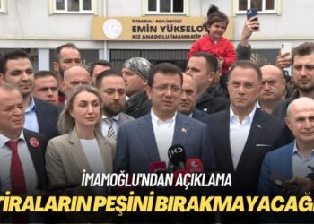 İmamoğlu’ndan açıklama: İftiraların peşini bırakmayacağım
