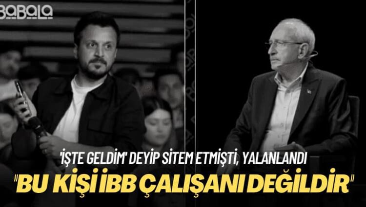 ‘İşte geldim’ deyip sitem etmişti, yalanlandı: İBB çalışanı değil