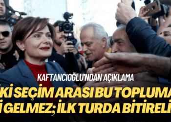 Kaftancıoğlu’ndan açıklama: İki seçim arası bu topluma iyi gelmez; ilk turda bitirelim