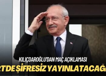 Kılıçdaroğlu’dan açıklama: Maçları TRT’de şifresiz yayınlatacağım