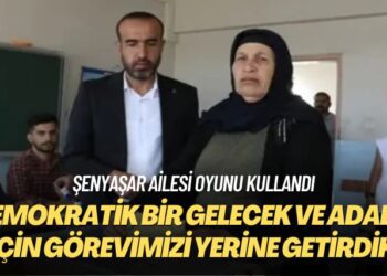 Şenyaşar ailesi oyunu kullandı: Adalet, demokratik bir gelecek için görevimizi yerine getirdik