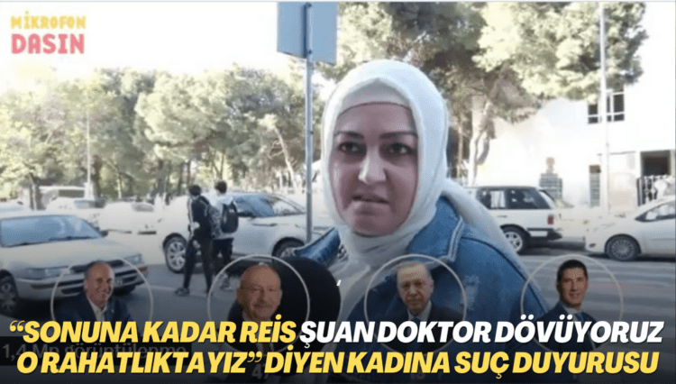 “Sonuna kadar Reis şuan doktor dövüyoruz o rahatlıktayız” diyen kadına suç duyurusu