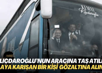Kılıçdaroğlu’nun aracına Sakarya’da taş atıldı: olaya karışan bir kişi gözaltına alındı